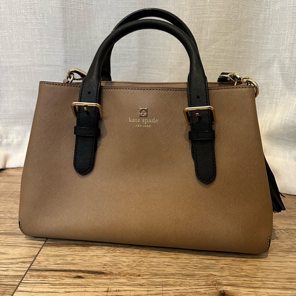 kate spade Brown and Black Satchel